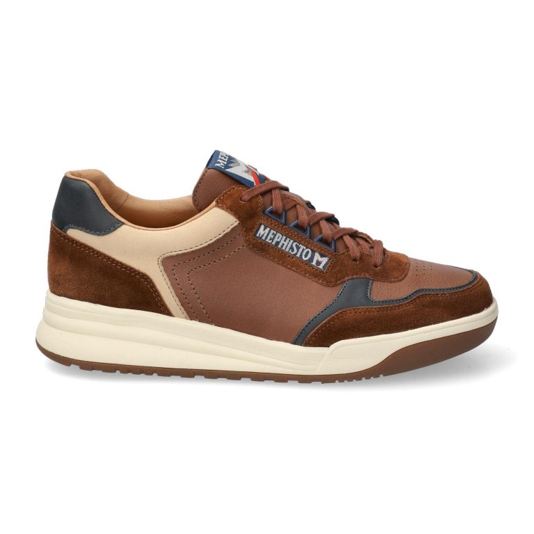 Mephisto NORWIN heren veter sneaker - bruin